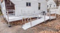 aluminum wheelchair ramp installed in Dayton Ohio