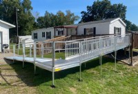 alumninum wheelchair ramp for dog installed in St Cloud MN by Lifeway Mobility