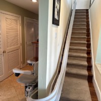curved stairlift with 180 park San Diego CA from Lifeway Mobility