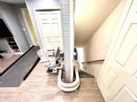 curved stairlift with top rail overrun in West Chester Ohio home