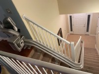 custom curved stairlift Rethobeth Beach Delaware by Lifeway Mobility
