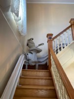 custom curved stairlift installed in Harrisburg PA by Lifeway Mobility