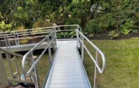 modular ramp installed in MA for safe access to home