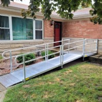 wheelchair ramp installed in Fishers IN by Lifeway Mobility