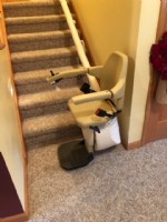 Stairlift at Bottom of Stairs2