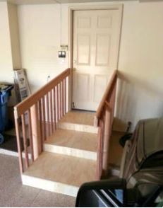 easy steps for garage stairs to improve accessibility