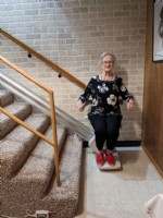 stairlift installed in church in Wichita KS by Lifeway Mobility